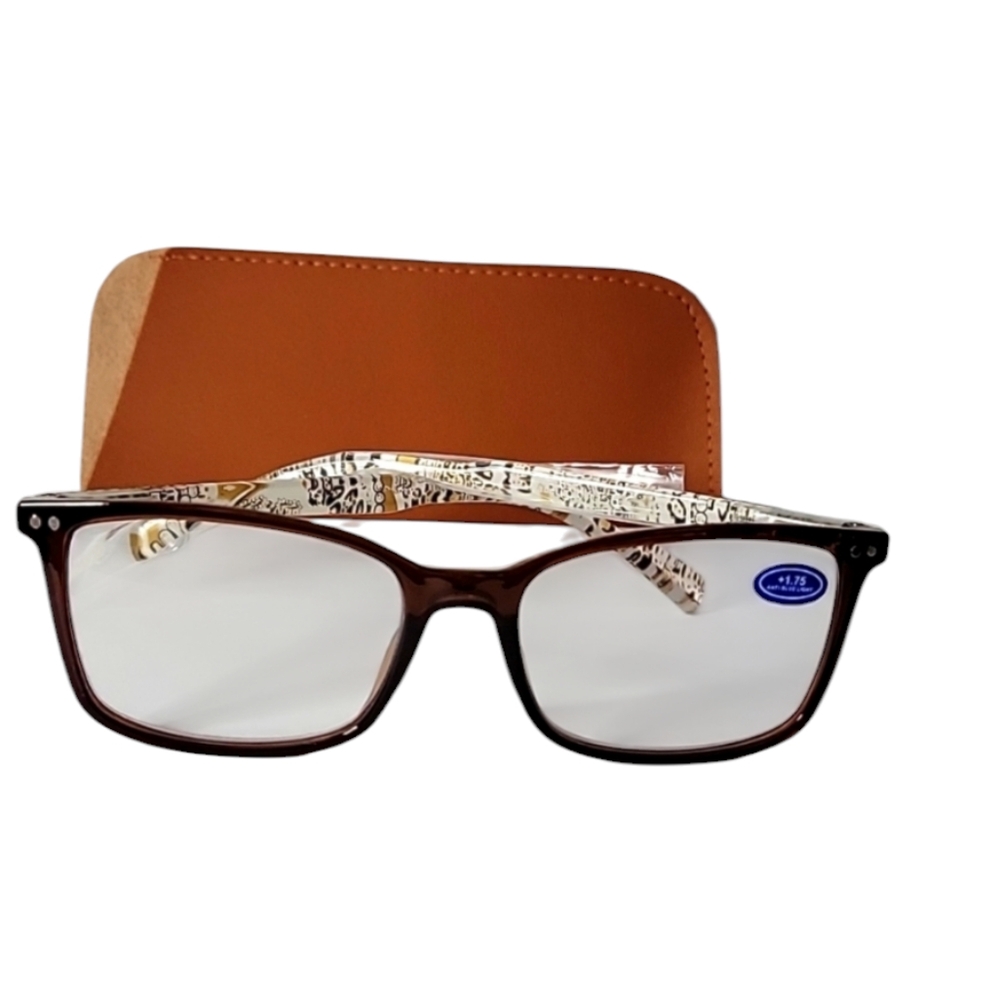 💚 New Brown Reading Glasses +1.75